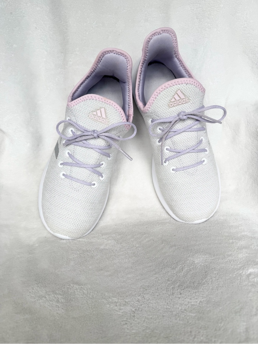 Adidas Women's Cloudfoam Pure Sneaker, White Size 7 - Picture 3 of 12